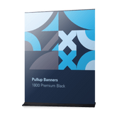 Banner | Twin Pullup Banner + Silver Base