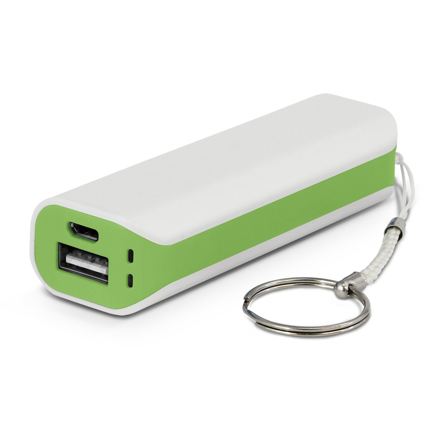 White/Bright Green